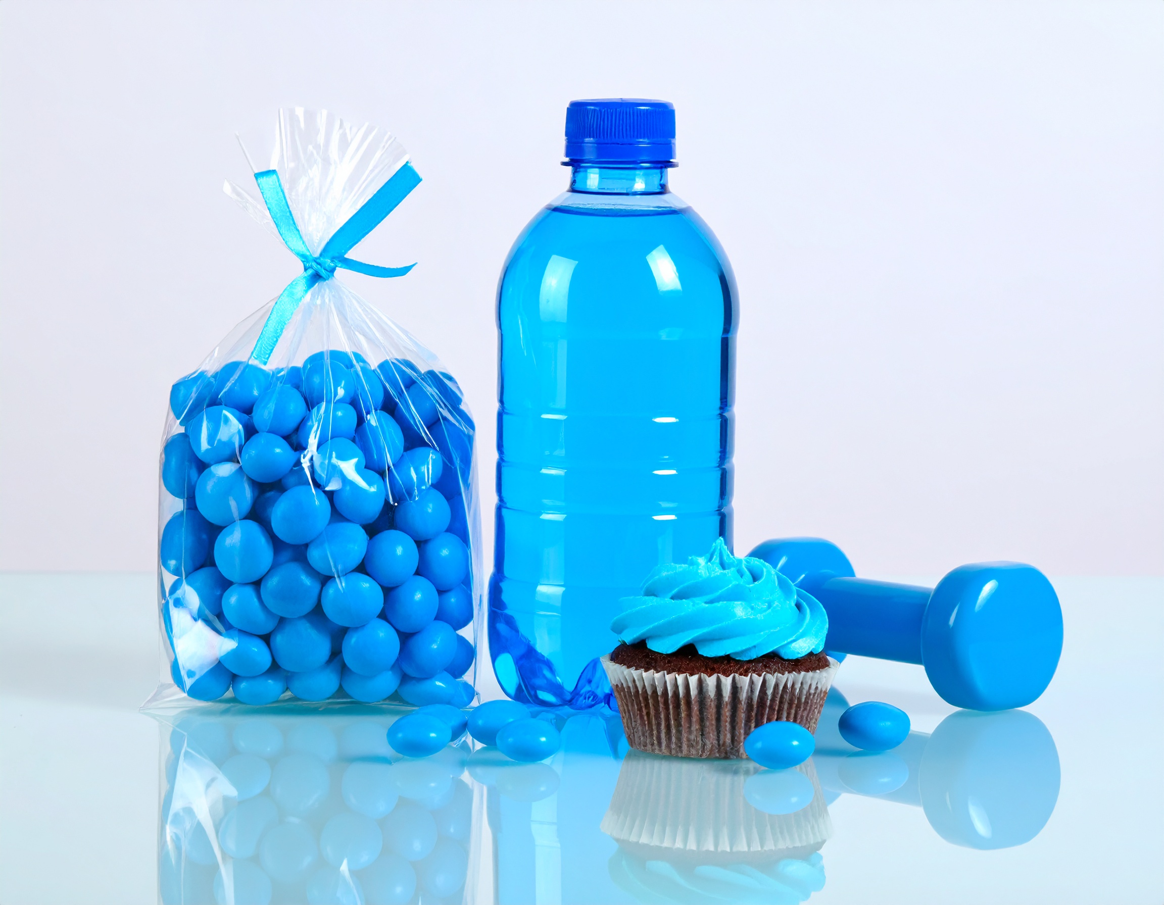 Candy, Sports Drinks and Pastries colored with Jagua and Spirulina